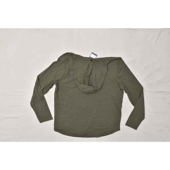 VRST Essential Hoodie Striped UV Protect Breathable Long Sleeve Green Size L NEW - Picture 8 of 8